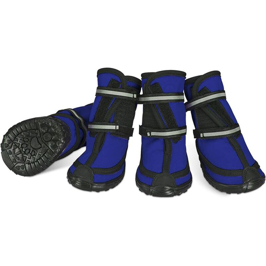 Thsinde - Protective Dog Boots Waterproof , Anti-Slip Pet Dog Shoes with Adhesive Buckle Reflective Straps Dog Shoes Warm Wear-resistant for Medium