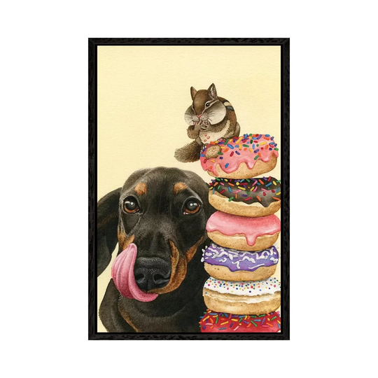 Donut Stacker - Print on Canvas