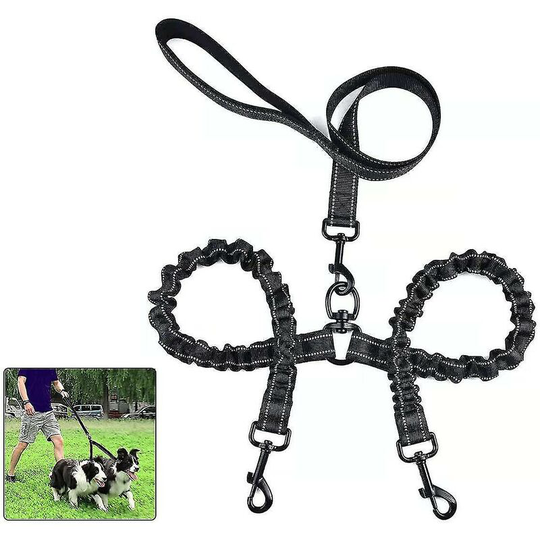 Double Dog Leash For 2 Dogs,dog Leash,360tangle-free Double Dog
