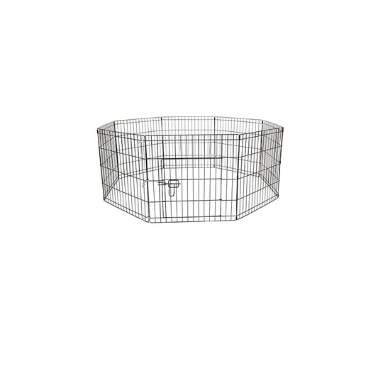 AVC Designs Pet Dog Pen Puppy Cat Rabbit Foldable Playpen Indoor/Outdoor Enclosure Run Cage (Medium: Height 76cm)
