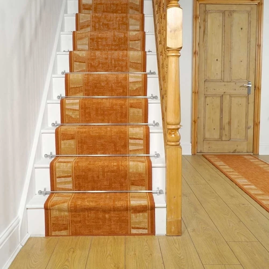 Carpentras Stair Looped Terracotta Rug