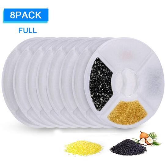 Cat Water Fountain Filters Replacement Filters for Flower Fountain Cat Water Fountain Water Dispenser 12PCS, 8pcs - 8pcs