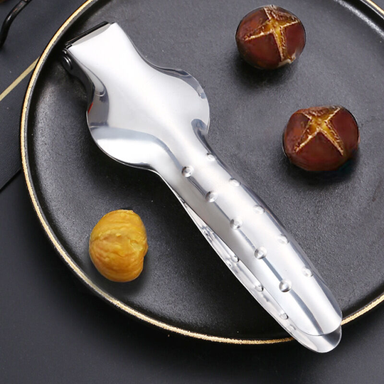 Portable home stainless steel chestnut pliers chestnut opener cross nut sheller peeling chestnut knife nut clip