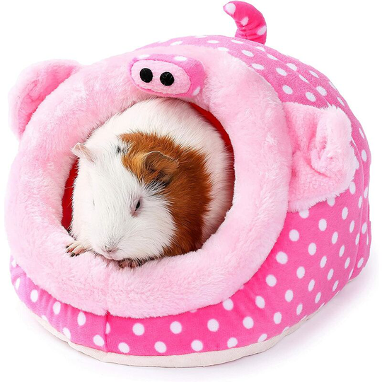 Animal Bed Guinea Pig Accessories Cage Habitat Toy Hideout House WashableNumber of shipments: 1pcs.