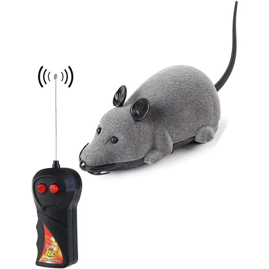 Remote Control Rat Toys, Wireless Control Rat Mouse Moving Mouse For Cat Kitten Dog Pet Novelty Gift,Infrared rc Realistic Rat Toy For Kids Children