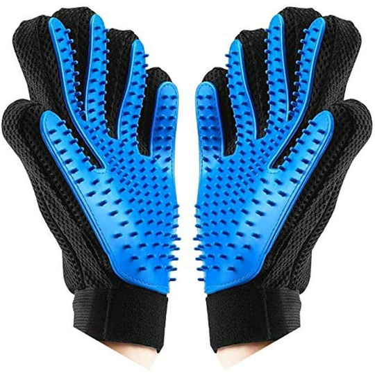 Pet Hair Remover Brush, Pet Hair Remove Glove, Gentle Deshedding Brush Glove, Massage Tool with Enhanced Five Finger Design for Pet Dog Cat Grooming,