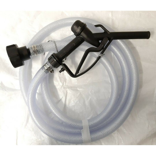GRAVITY FEED FUEL OIL WATER TRIGGER NOZZLE 3M REINFORCED HOSE DIN61 IBC ADAPTOR
