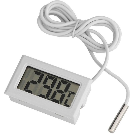 Led Digital Display Digital Temperature Display, Sensor lcd Digital Thermometer, Probe, Probe Used in Aquarium, Poultry, Reptiles