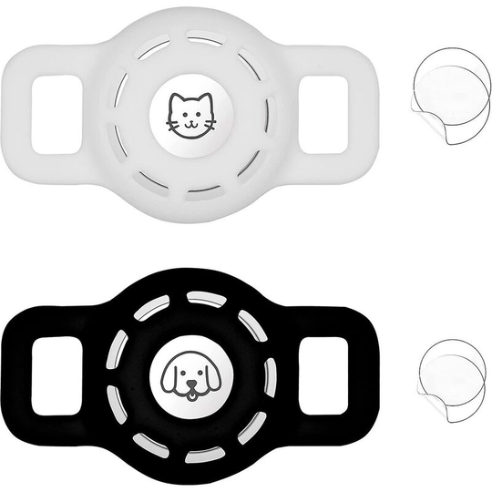 Airtag Cat Collar Holder For Apple Air Tag Cat Collar Holder Within 1/2 Inch, Airtag Dog Collar Holder, 2 Pack Airtag Pet Collar Holder For Apple