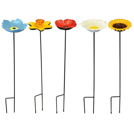 Selections - Floral Bird Feeders - Poppy, Daffodil, Sunflower, Daisy & Forget Me Not