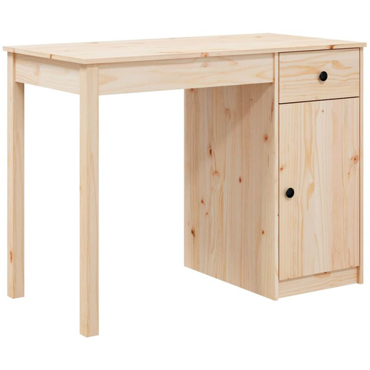 Vidaxl - Desk 100x50x75 cm Solid Wood Pine Brown
