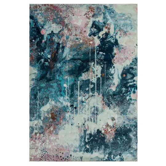 Teagan Moonlight Flatweave Pink/Blue Rug