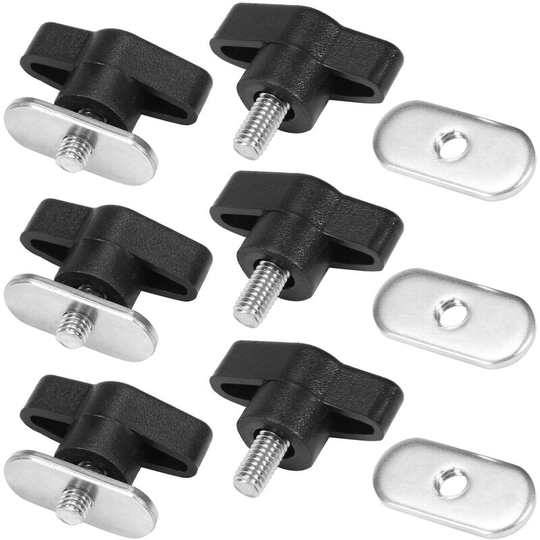 6 Sets Kayak Screws Nuts Hardware for Rail Canoe Kayak Track Mounting System Fishing Boat Accessories