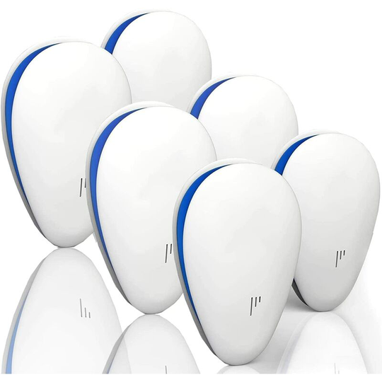 Perle Rare - Ultrasonic Pest Repeller (6 Pack), 2022 Indoor Electronic Pest Repeller for Mosquitoes, Spiders, Mice, Ants, Insects, Cockroaches,