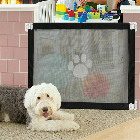 New Magic Pet Dog Gate Safe Guard mesh and install anywhere a pet safety enclosure # Safety net and tube (pet fence net only - no hookers)