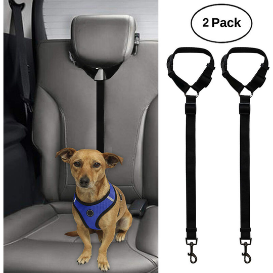 Pack Pet Seat Belts Dog Cat Car Headrest Adjustable Safety Cables Vehicle Seat Belt Harness