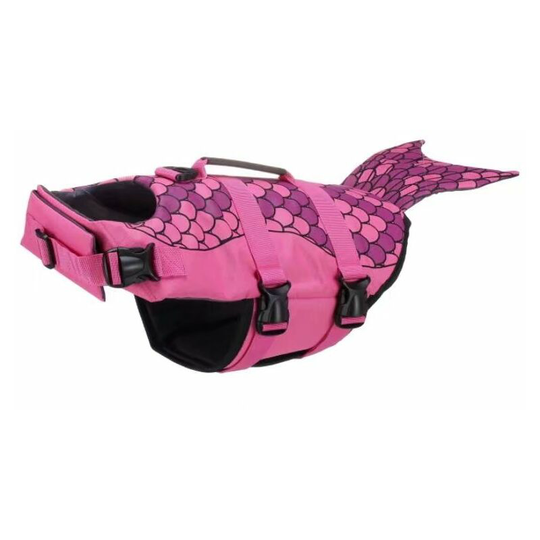 Perle Raregb - Pet Swimsuit, Rescue Vest, Reflective Pet Reflective Swimsuit, Whale Dog Swimsuit, (JSY04 Rose Rose) m