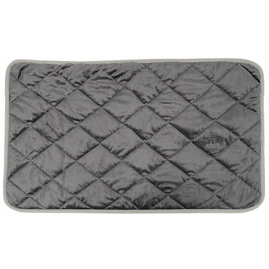 Heated cat bed for winter, self-heating thermal mat for pets, non-slip bed cushion for cats and dogs, model: gray S