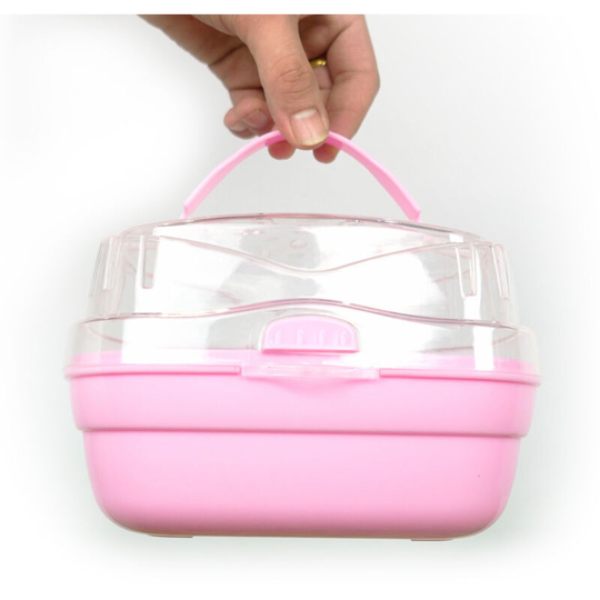 Transport for hamsters and other small rodents Small transport cage for small animals, rodents, hamsters, resistant plastic