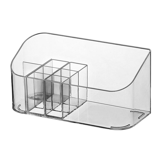 Makeup Organizer Cosmetic Storage Box Transparent Desktop Organizer for Lipstick, Foundation, Nail Polish, Cosmetics, Jewelry
