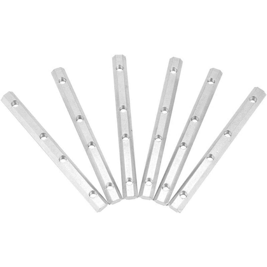 Bearsu - Aluminum Profile, 2020/3030/4040/4545 Carbon Steel Straight Inner Connector Extrusion Aluminum Profile, M5 M6 M8 Series eu Standard(2020 M5