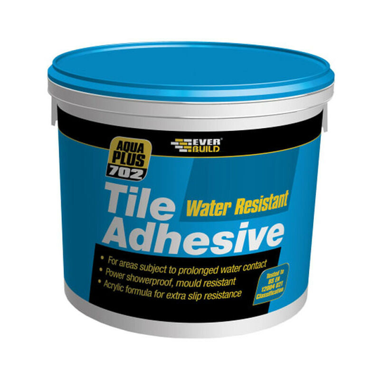 EVBRES05 702 Water Resistant Tile Adhesive 7.5kg/5 litre - Everbuild