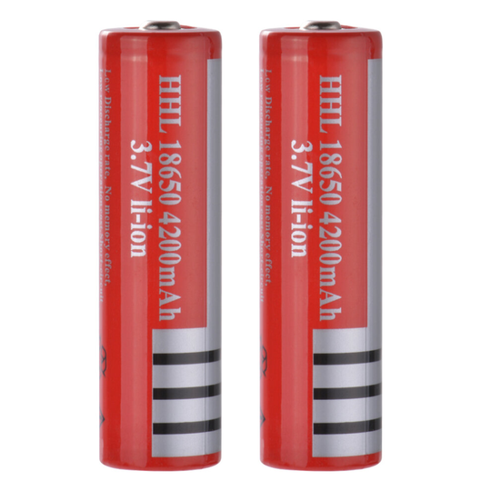 (2pcs) 2/4/6/8Pcs 4200mAh Rechargeable Li-ion Batteries 18650 3.7V Battery Pointed Top
