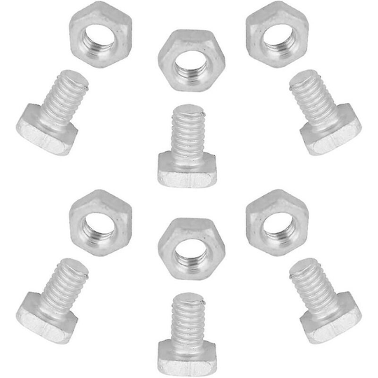 50pcs Aluminum M6x12 Bolts + 50pcs M6 Nuts Tool Accessory Set For Outdoor Plant Garden Greenhouse Thsinde