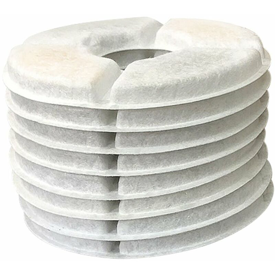 Cat Water Fountain Filter Active Carbon Resin Filter Replacement Round Pet Water Dispenser (8PCS)