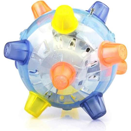 Dog Jumping Ball, led Jumping Ball Dog Toy Jumping Ball Dog with Light and Music Flashing Jumping Ball for Cats and Dogs Pets