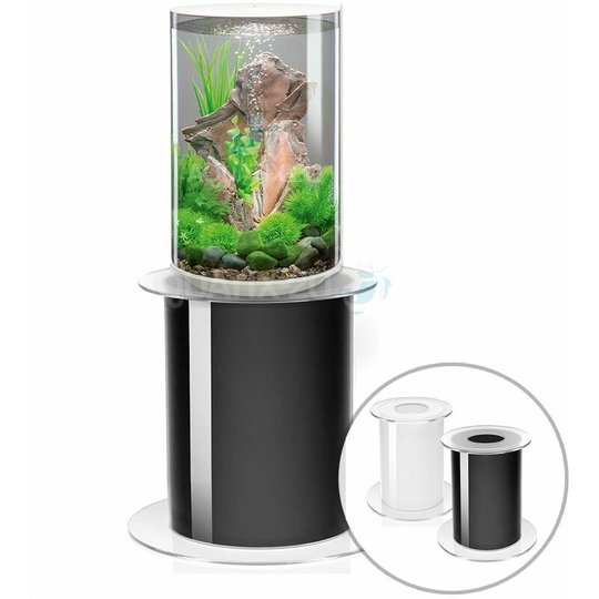 Biorb - Tube 30L White Aquarium with mcr led Lighting and Stand
