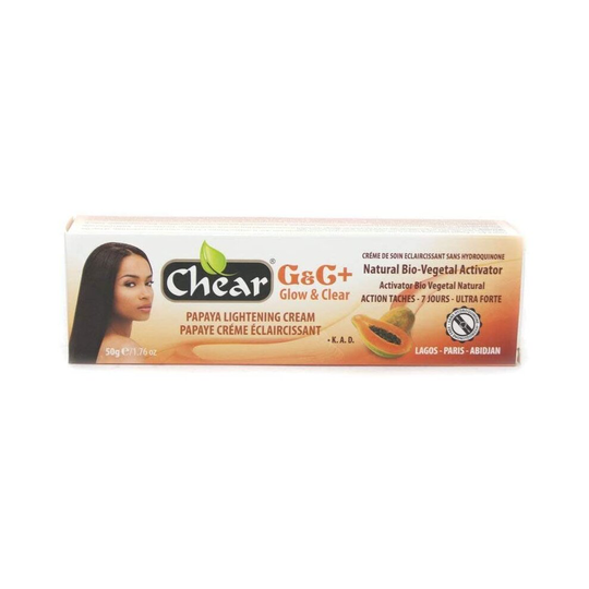 G&C+ Papaya Skin Lightening Whitening Brightening Bleaching Face Cream Tube 50g - for dark skins