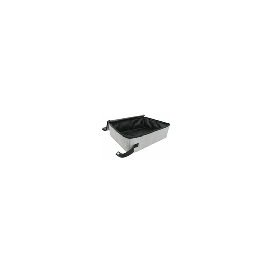Cat Litter Box with Oxford Cloth Lid, Easy to Carry Collapsible Leakproof Basin for Kitten Toilet, for Home Outdoor Camping(Size:s)