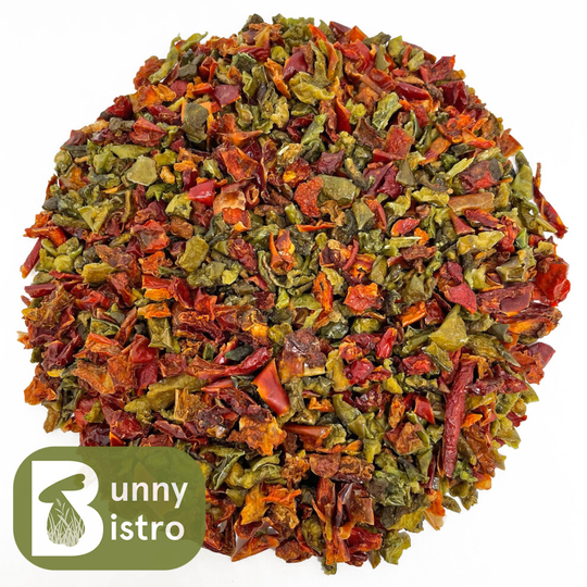 (200g) Dried Mixed Pepper - Rabbit, Guinea Pig, Natural Food, Chew Treat