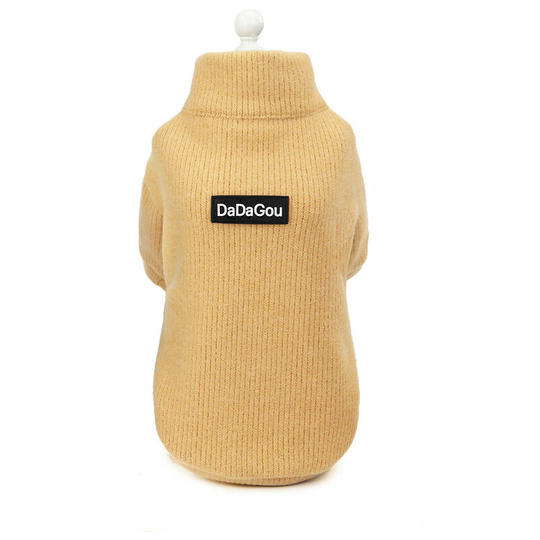 Puppy Dog Winter Warm Sweater With Zipper Dog Clothes Pet Puppy Cat Dog Warm Jumper Sweater Knitwear Coat-xl - Muff