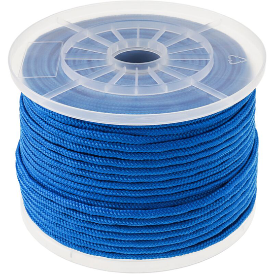 Multifilament braided rope pp 100 m x 6 mm blue - Primematik
