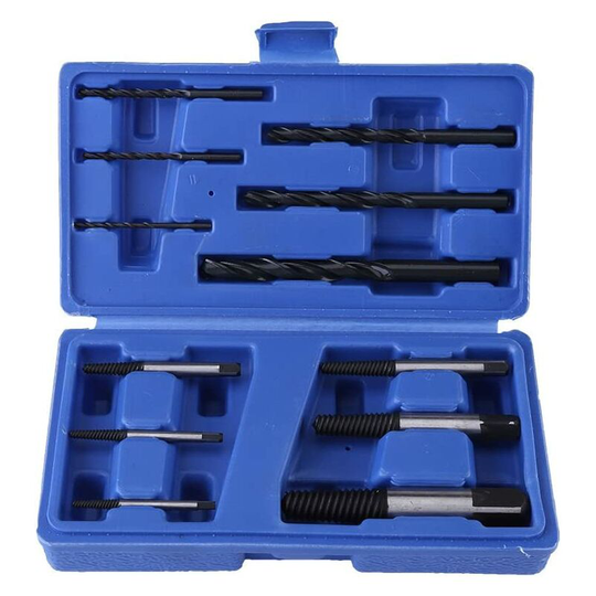 Osqi - 12 Piece Bolt Stud Removal Tool, Practical Broken Nut Screw Extractor Screw and Bolt Removal Tool Kit - Drill Bit Extractor Pin, Drilling Guide