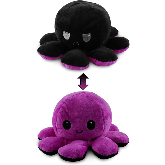 Reversible Octopus Plush Toy, Octopus Plush Toy, Double Sided Octopus Plush Toy,Cute Reversible Octopus Plush Toys, Mood Plush Octopus