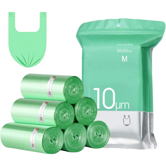 100 Garbage Bags, 15-20L, Ultra Resistant, Anti-Leak, With Handle