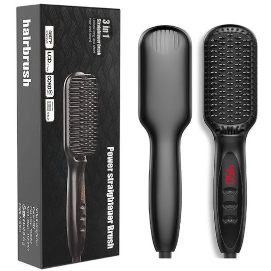 Hair straightener Brush Automatic perm Electric hair straightener Smooth comb Simple and fast styling hair conditioner