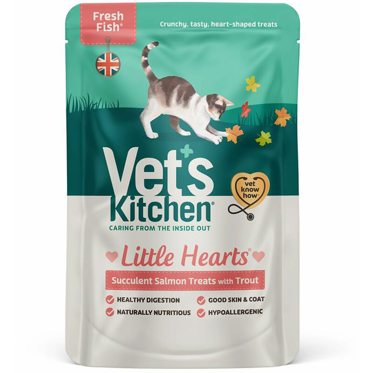 Little Hearts Cat Treats Salmon - 60 Gm - VKT02 - Vet's Kitchen