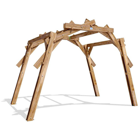 Dunster House Ltd. - The Portal Wooden Arched Pergola 3m x 2m Pressure Treated Timber Garden Structure plant Frame