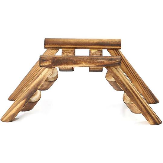 Perle Rare - Animal Hamster Mouse Bird Wooden Bridge Climbing Exercise Ladder Game Stairs Toy Supply