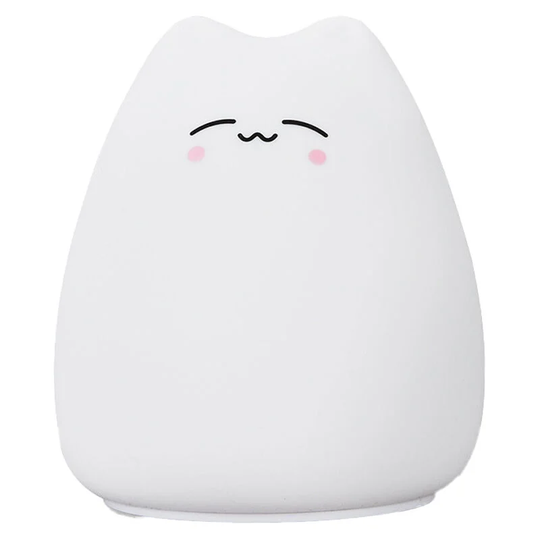 Cute kitten silicone night light led colorful color changing atmosphere night light - style2