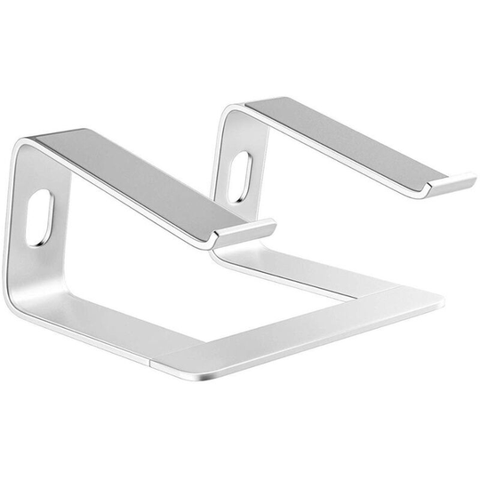Laptop Stand, Ergonomic Laptop Stand, Aluminum Laptop Stand, Compatible with 10-15.6' (Silver)