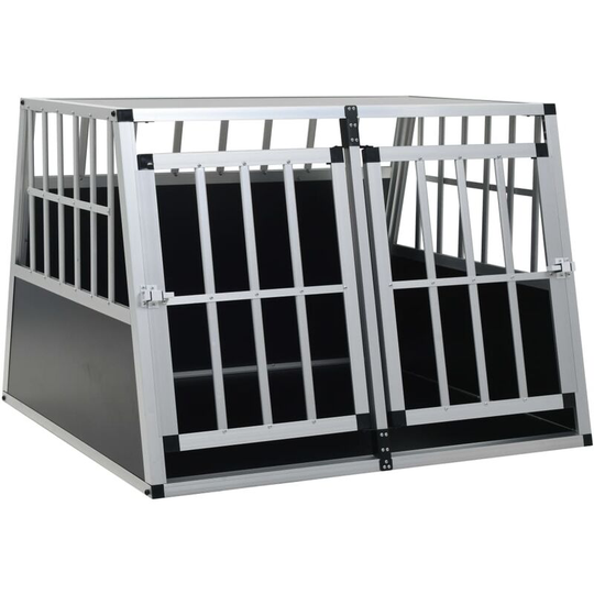 Dog Cage with Double Door 94x88x69 cm VDTD07221 - Topdeal