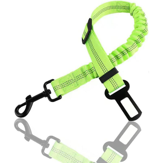 Aougo - Dog Car Safety Belt with Adjustable Durable Shock Absorption and Strong Carabiner and Adjustable Elastic Carabiner for All Pet Dogs and Cats