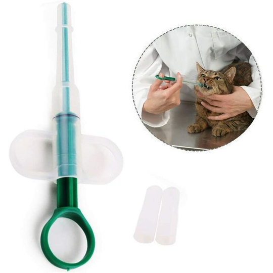 Pet (Dog and Cat) Capsule Pill Water Tablet Injector Tablet Durable Syringes diy Pet Food with Soft Tip - Langray
