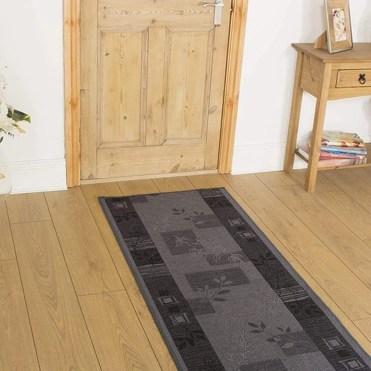 Creasy Looped/Hooked Green Rug