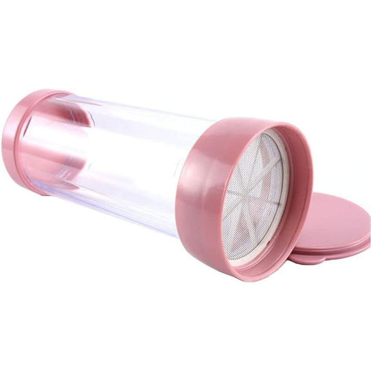 Powdered Sugar Flour Sifter, Flour Sifter Cup Shape Design, Fine Mesh Lid Sifter, Ideal for Sugar Salt Sugar Flour Chocolate Cappuccino Cocoa, Coffee